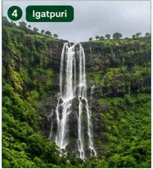 Mumbai to Igatpuri taxi with beautiful monsoon waterfalls and hills